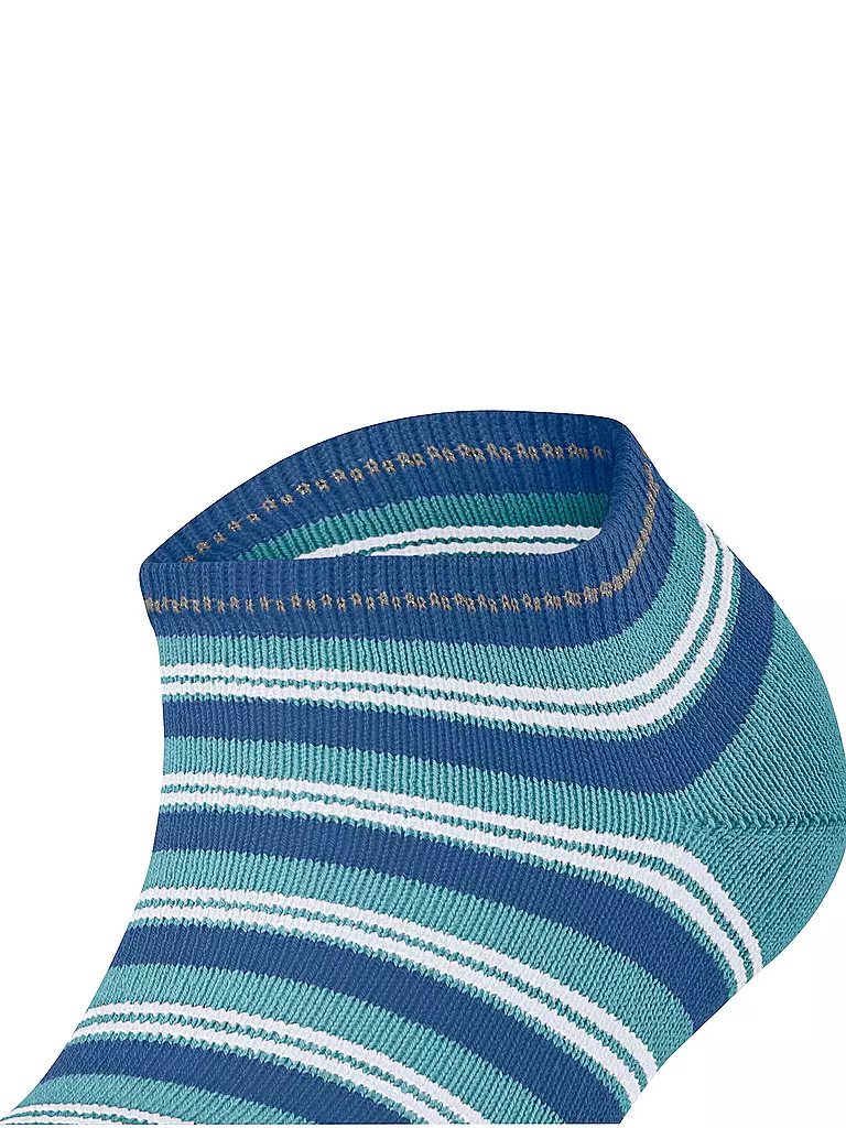 FALKE | Sneaker Socken SMART STRIPE key largo | Bleu