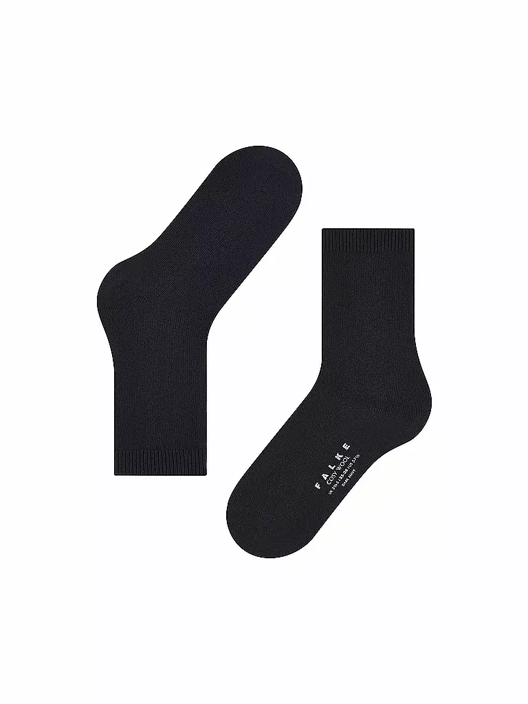 FALKE | Socken Cosy Wool dark navy | Bleu foncé