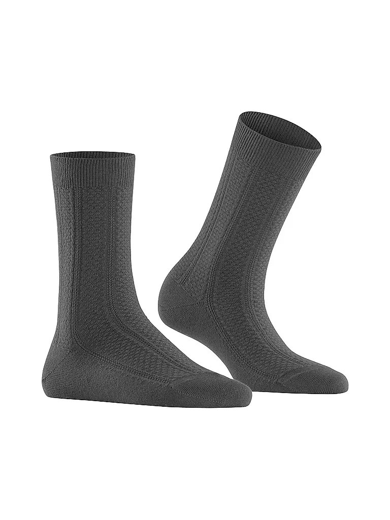 FALKE | Socken NEEDLEPOINT dark rock | Gris