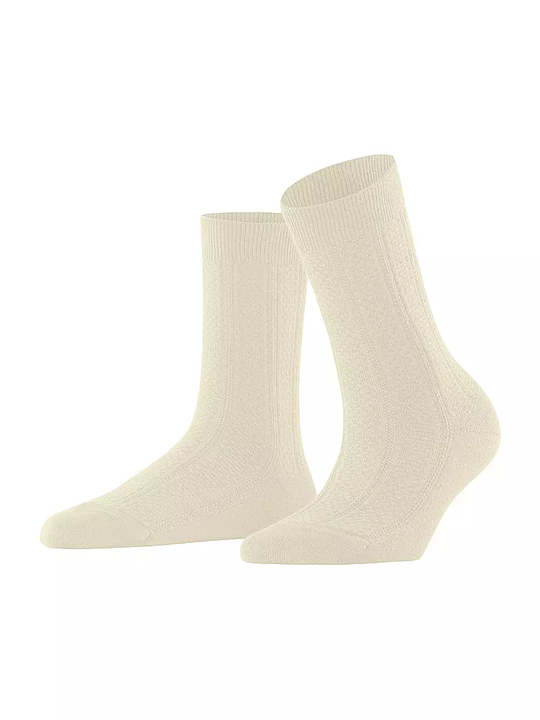 FALKE | Socken NEEDLEPOINT off white | Crème