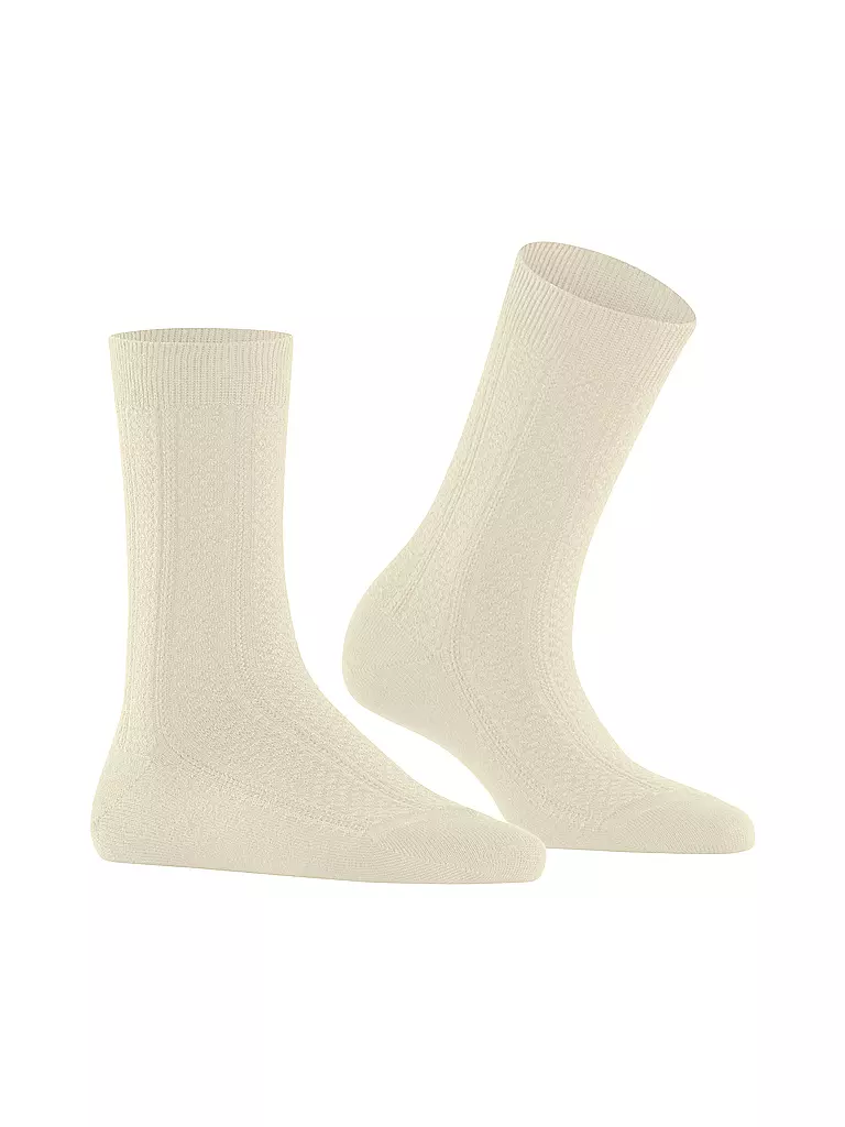 FALKE | Socken NEEDLEPOINT off white | Crème