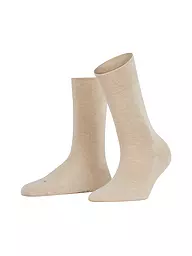 FALKE | Chaussettes SENSITIVE LONDON gris chiné clair. | Camel