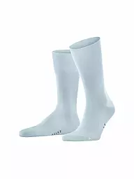 FALKE | Socken "Tiago 14662" anthracite mel. | Bleu clair