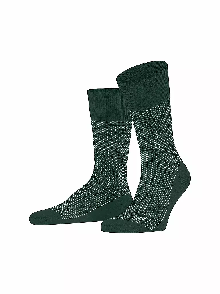 FALKE | Socken UPTOWN TIE hunter green | Vert foncé