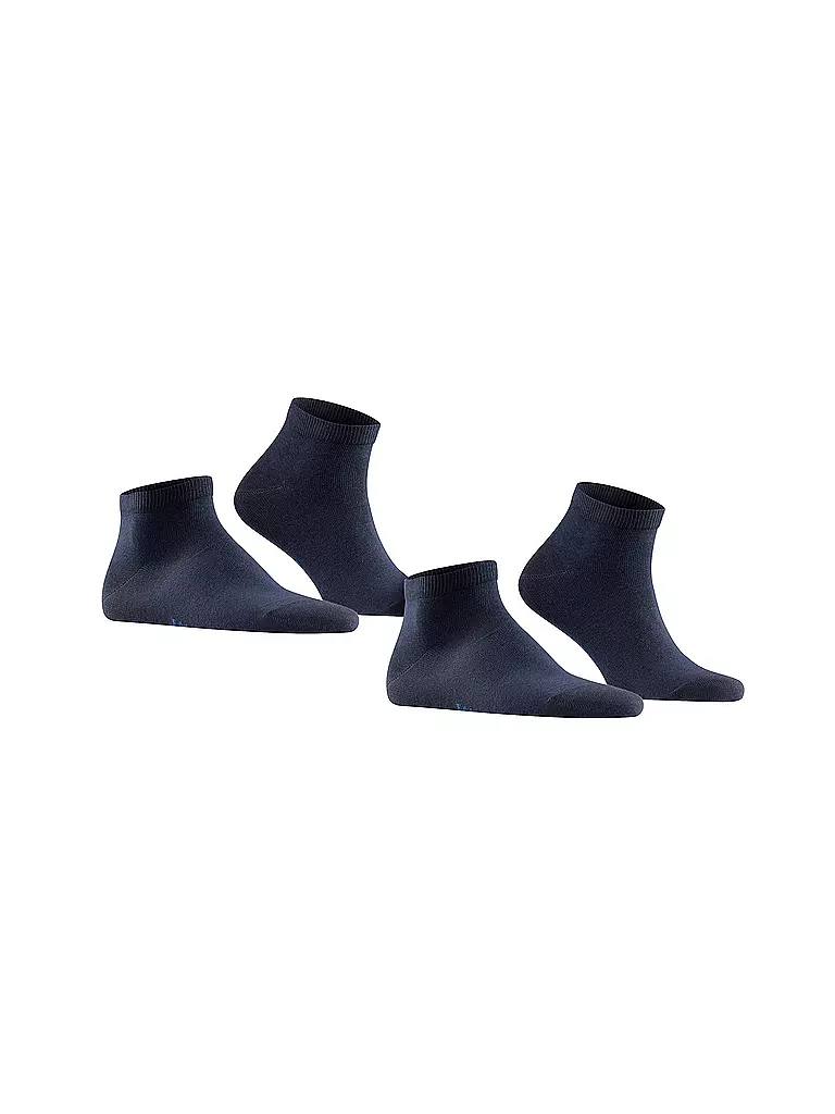 FALKE | Socquettes 2 paires "Happy" (bleu marine foncé) | 