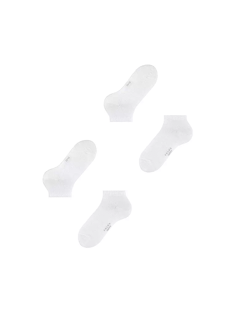 FALKE | Socquettes de sport lot de 2 "Happy" (blanc) | 