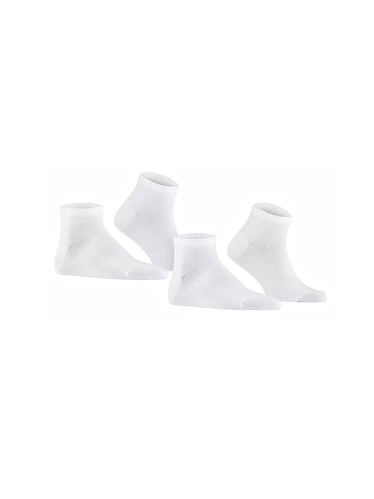 FALKE | Socquettes de sport lot de 2 "Happy" (blanc) | 