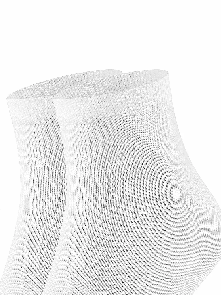 FALKE | Socquettes de sport lot de 2 "Happy" (blanc) | 