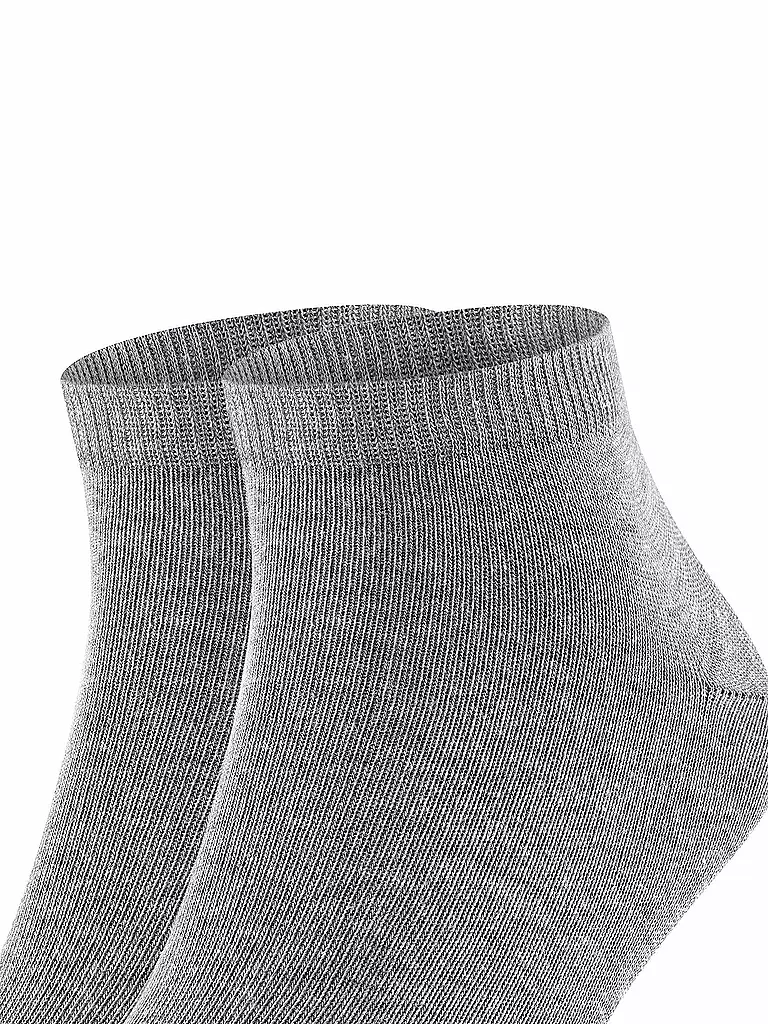 FALKE | Socquettes de sport lot de 2 "Happy" (gris clair chiné) | 