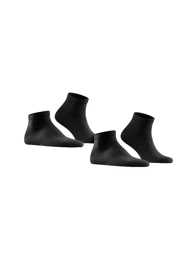 FALKE | Socquettes de sport lot de 2 "Happy" (noir) | 