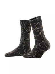 FALKE | Socquettes fines JEWEL CASE 30DEN noir/or | Noir