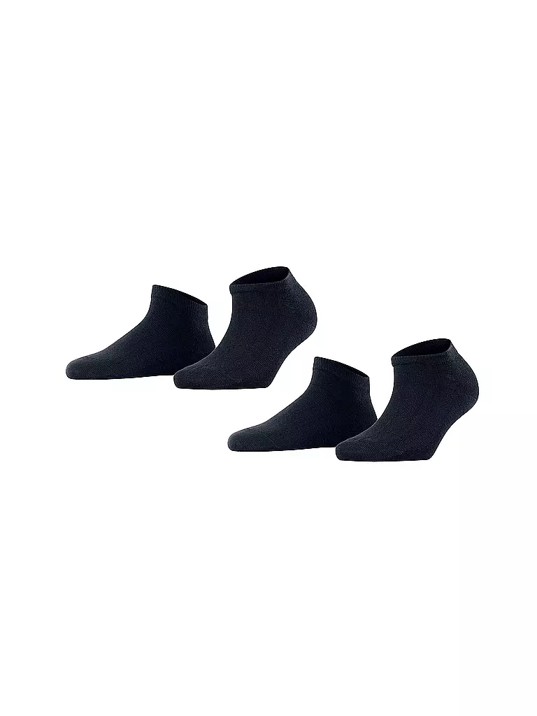 FALKE | Socquettes Happy, lot de 2, bleu marine foncé | blau