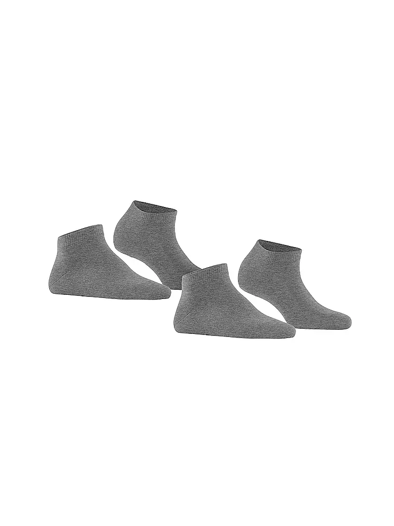 FALKE | Socquettes Happy, lot de 2, gris clair | 