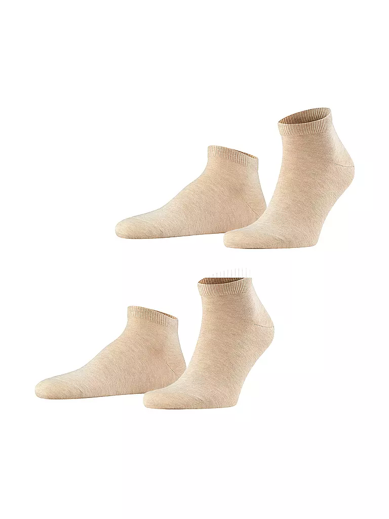 FALKE | Socquettes HAPPY lot de 2 sable chiné | beige