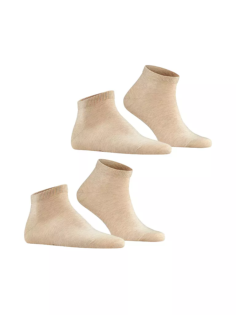 FALKE | Socquettes HAPPY lot de 2 sable chiné | beige