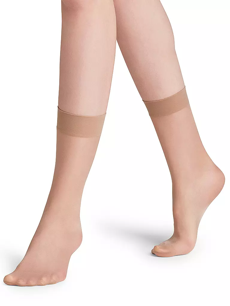 FALKE | Socquettes SEIDENGLATT 15 DEN cocoon | Beige