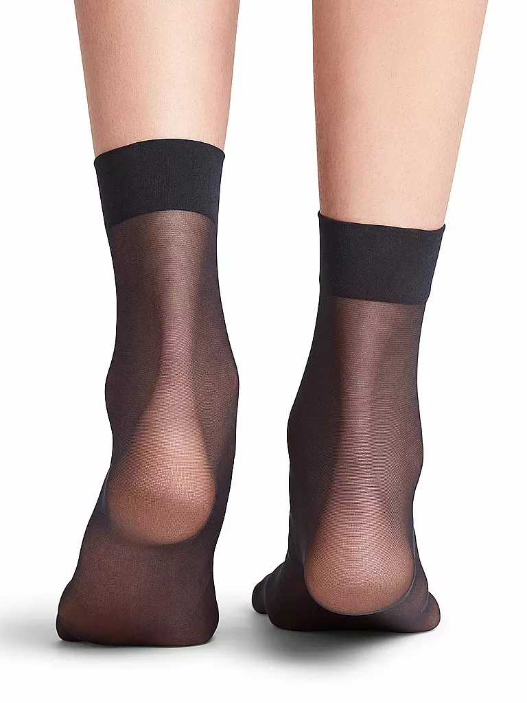 FALKE | Socquettes SEIDENGLATT 15 DEN marine | 