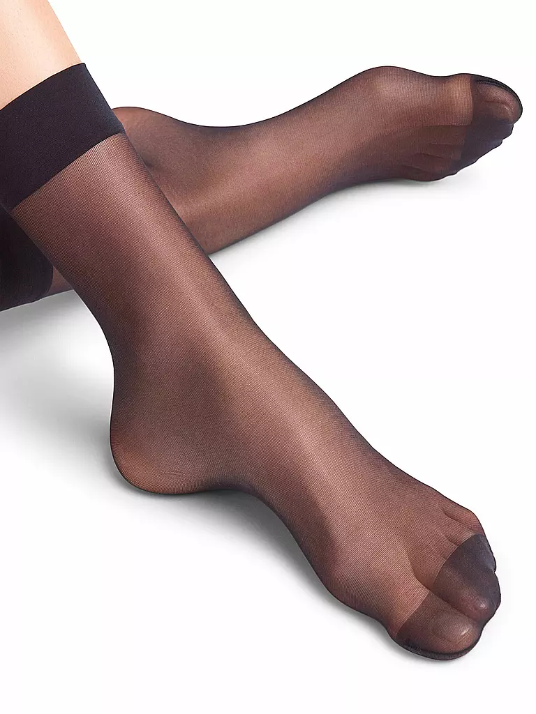 FALKE | Socquettes SEIDENGLATT 15 DEN marine | 