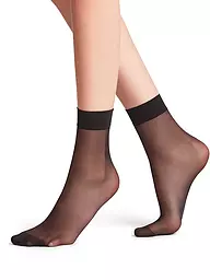 FALKE | Socquettes SEIDENGLATT 15 DEN noir | Noir