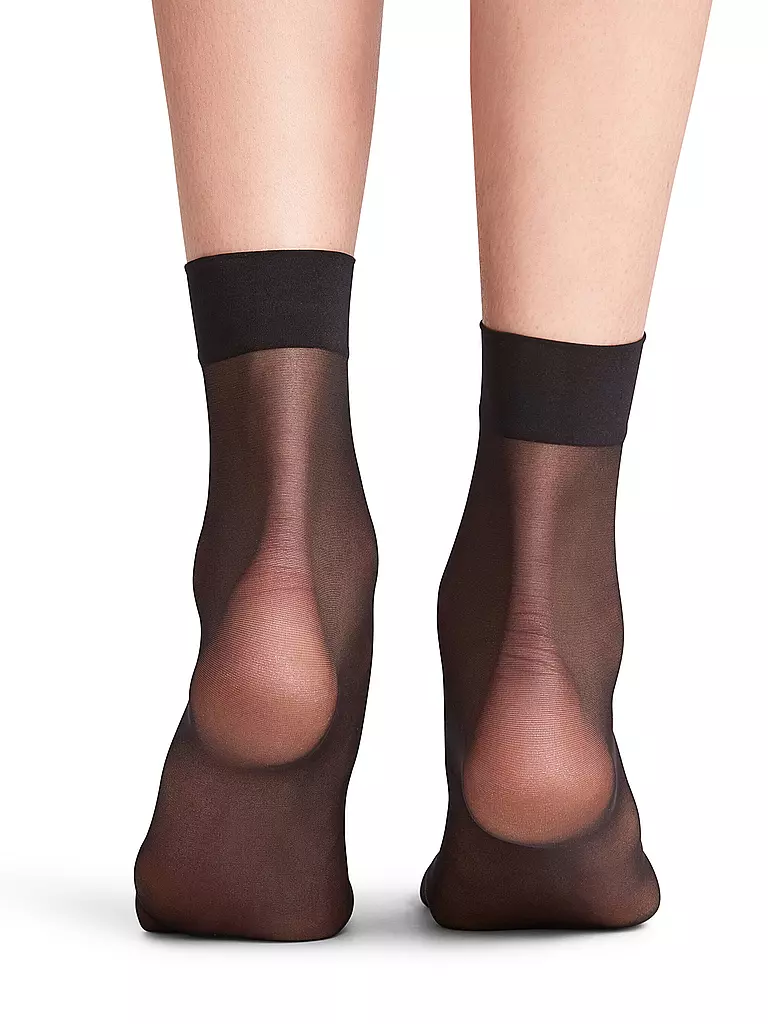 FALKE | Socquettes SEIDENGLATT 15 DEN noir | 