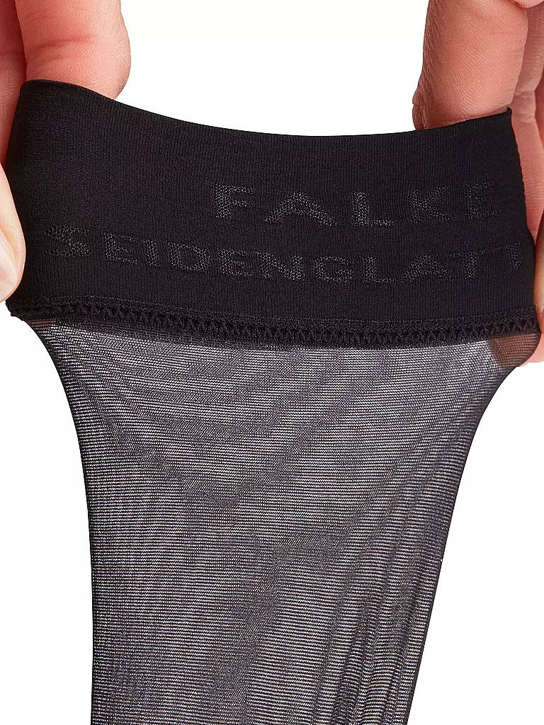 FALKE | Socquettes SEIDENGLATT 15 DEN noir | 
