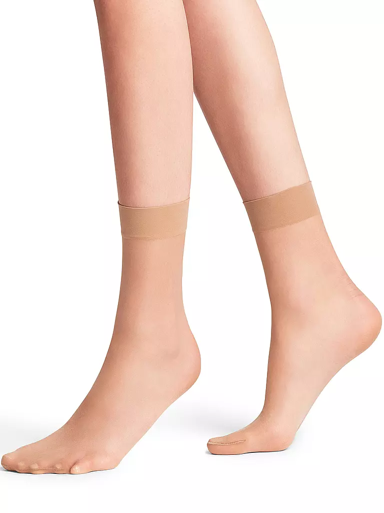 FALKE | Socquettes SEIDENGLATT 15 DEN powder | Beige