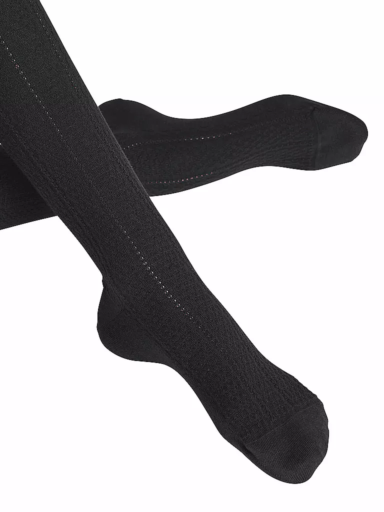 FALKE | Strickstrumpfhose NEEDLEPOINT black | Noir