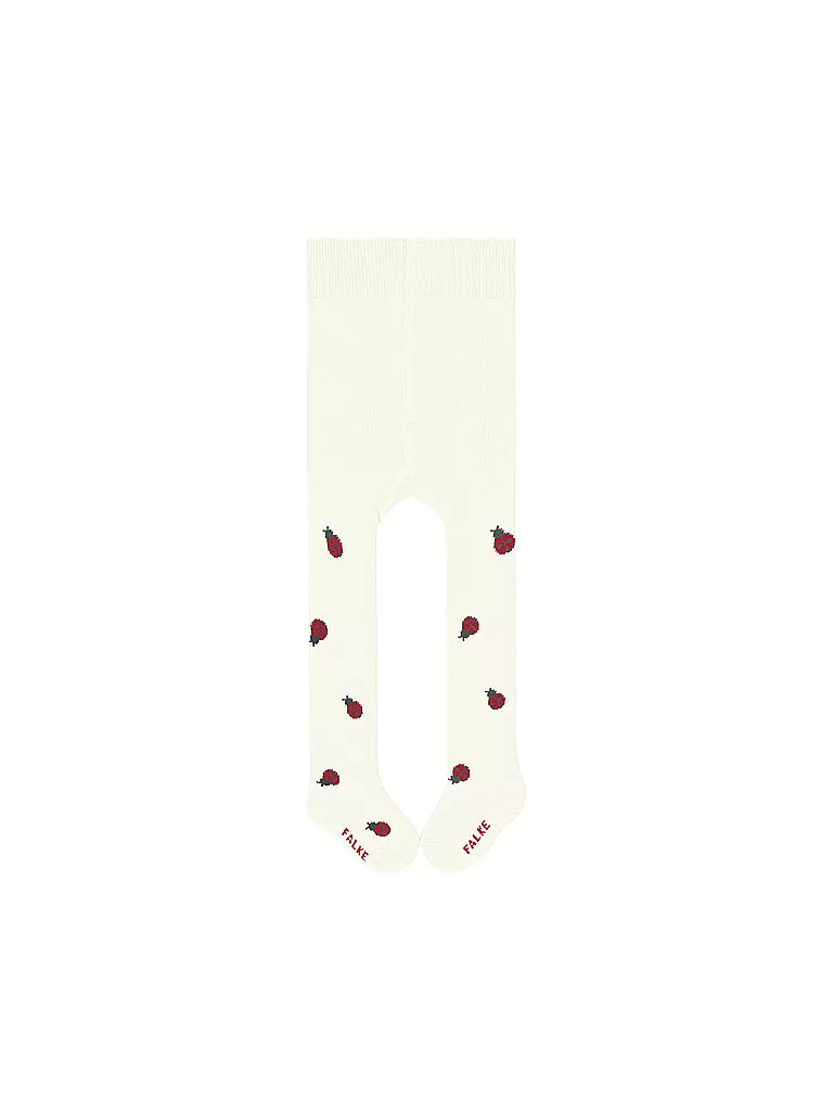 FALKE | Thermostrumpfhose pour bébé fille CUTE LADYBUG blanc cassé | creme