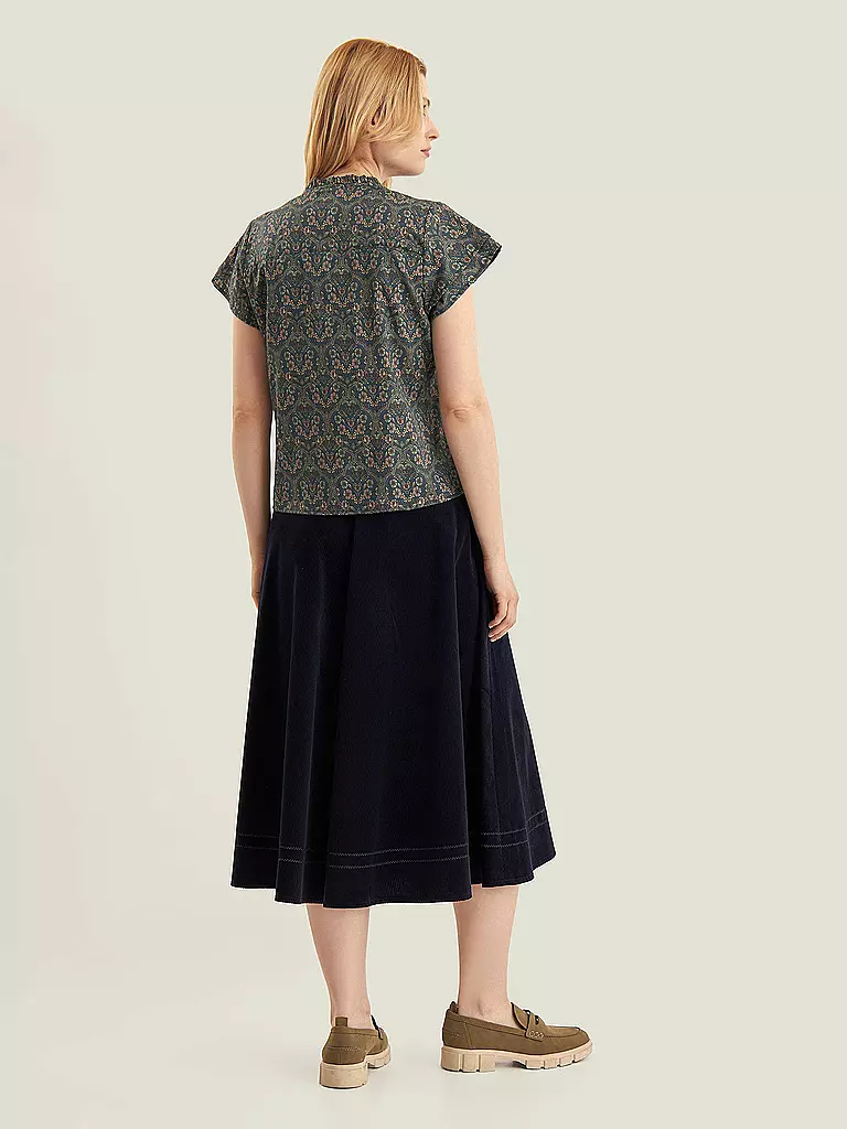 FELI & HANS | Trachtenbluse BABS | Bleu foncé