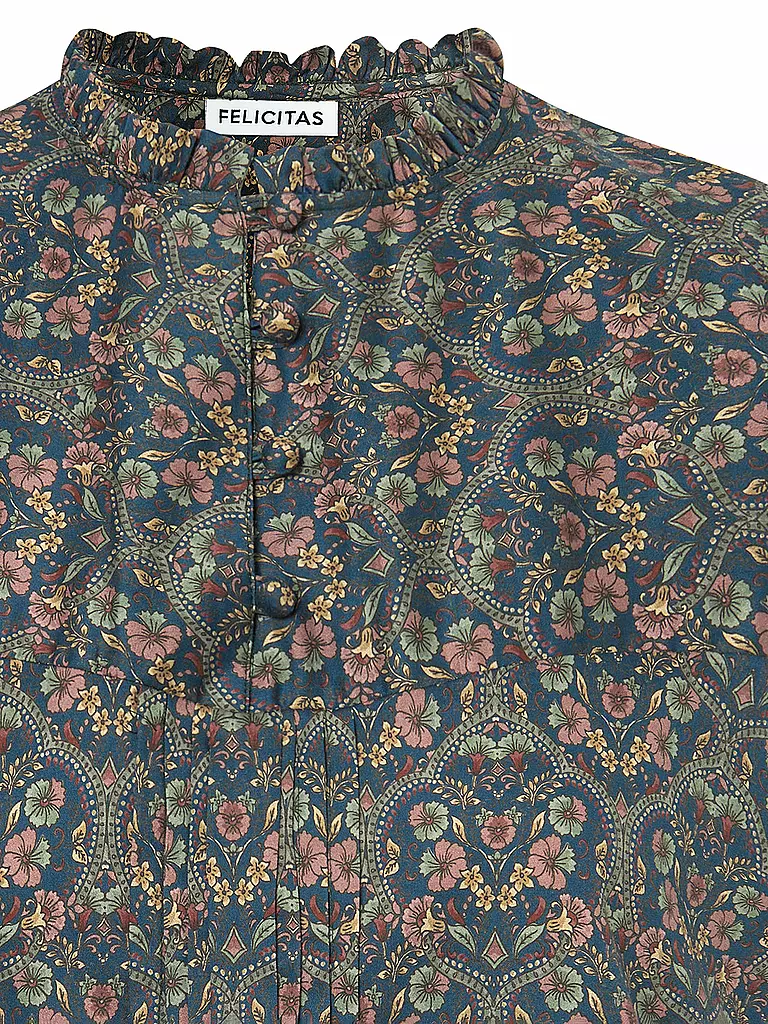 FELI & HANS | Trachtenbluse BABS | Bleu foncé