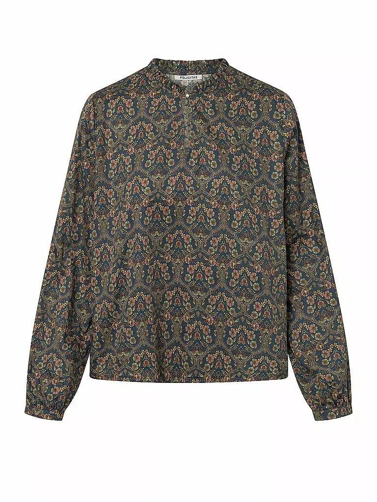 FELI & HANS | Trachtenbluse BAYLEE | Bleu foncé