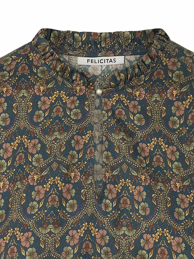 FELI & HANS | Trachtenbluse BAYLEE | Bleu foncé