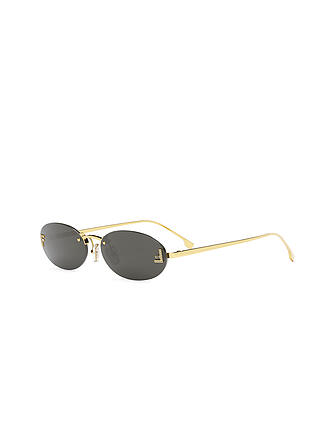 FENDI | Lunettes de soleil ovales dorées FENDI First Crystal