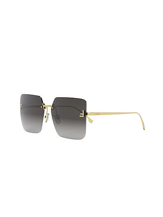 FENDI | Lunettes de soleil carrées dorées FENDI First Crystal