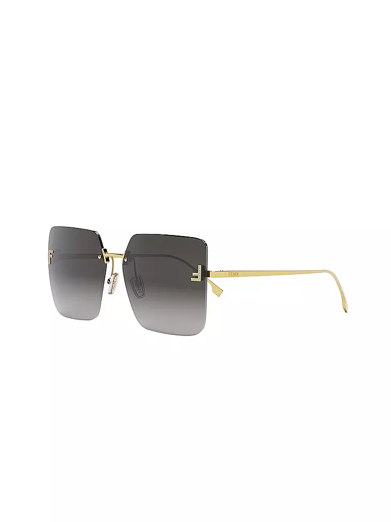 FENDI | Lunettes de soleil carrées dorées FENDI First Crystal | Or
