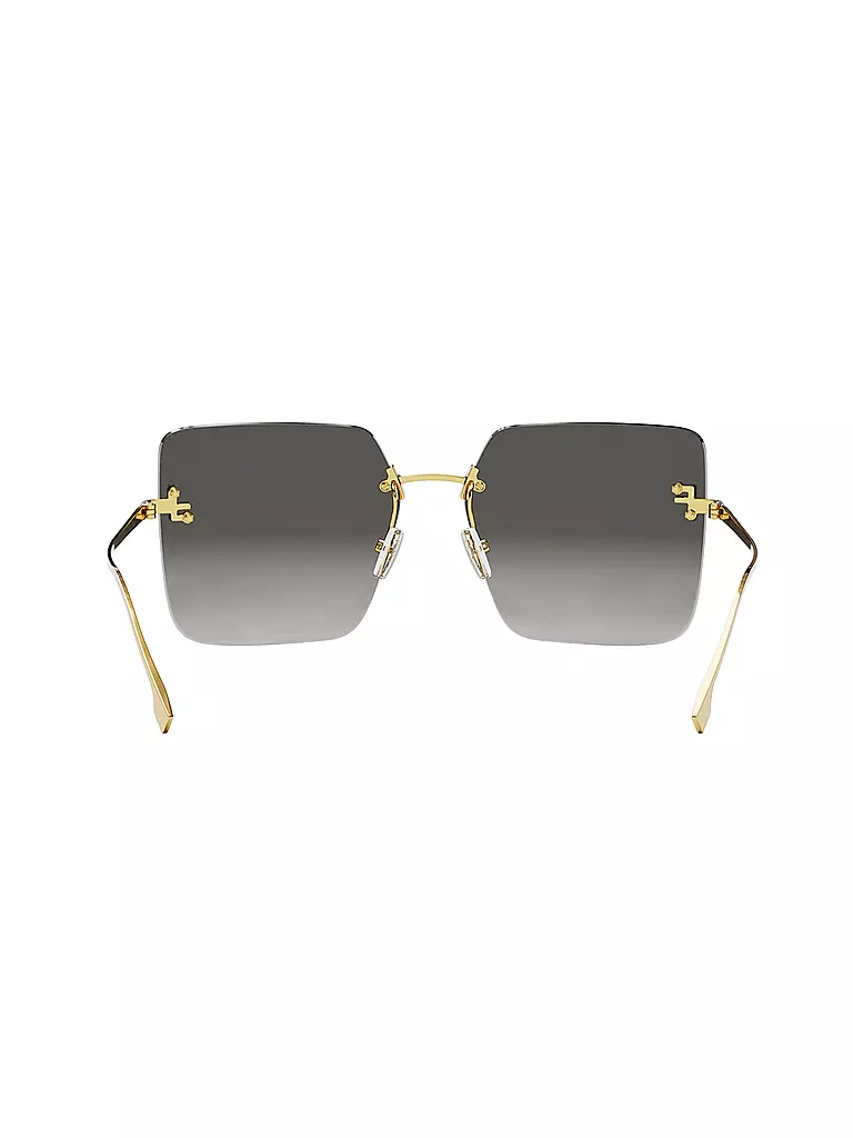 FENDI | Lunettes de soleil carrées dorées FENDI First Crystal | 