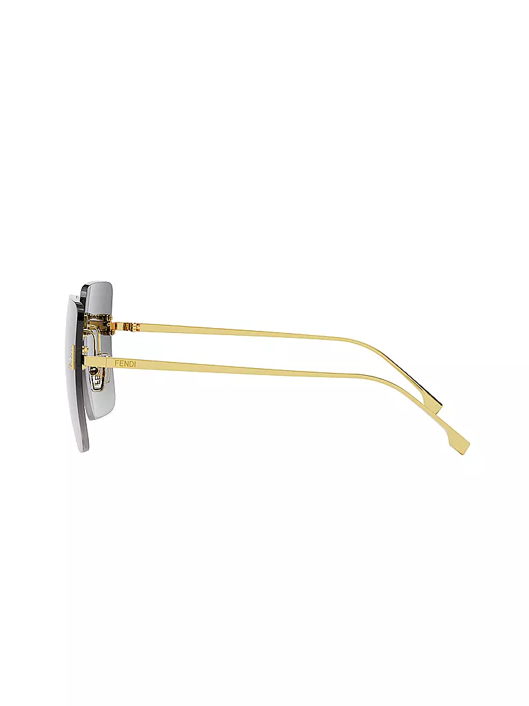 FENDI | Lunettes de soleil carrées dorées FENDI First Crystal | 