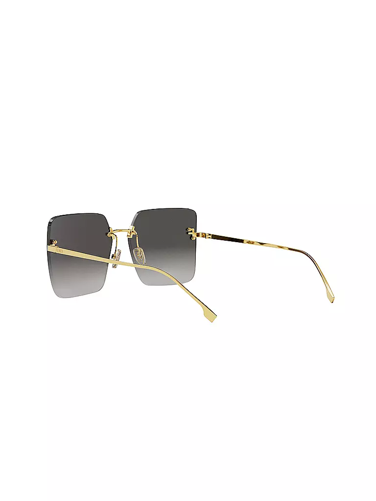 FENDI | Lunettes de soleil carrées dorées FENDI First Crystal | 