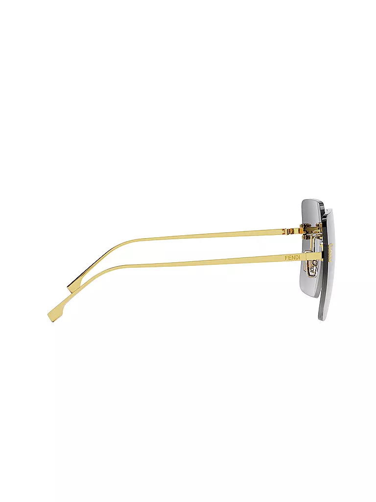 FENDI | Lunettes de soleil carrées dorées FENDI First Crystal | 