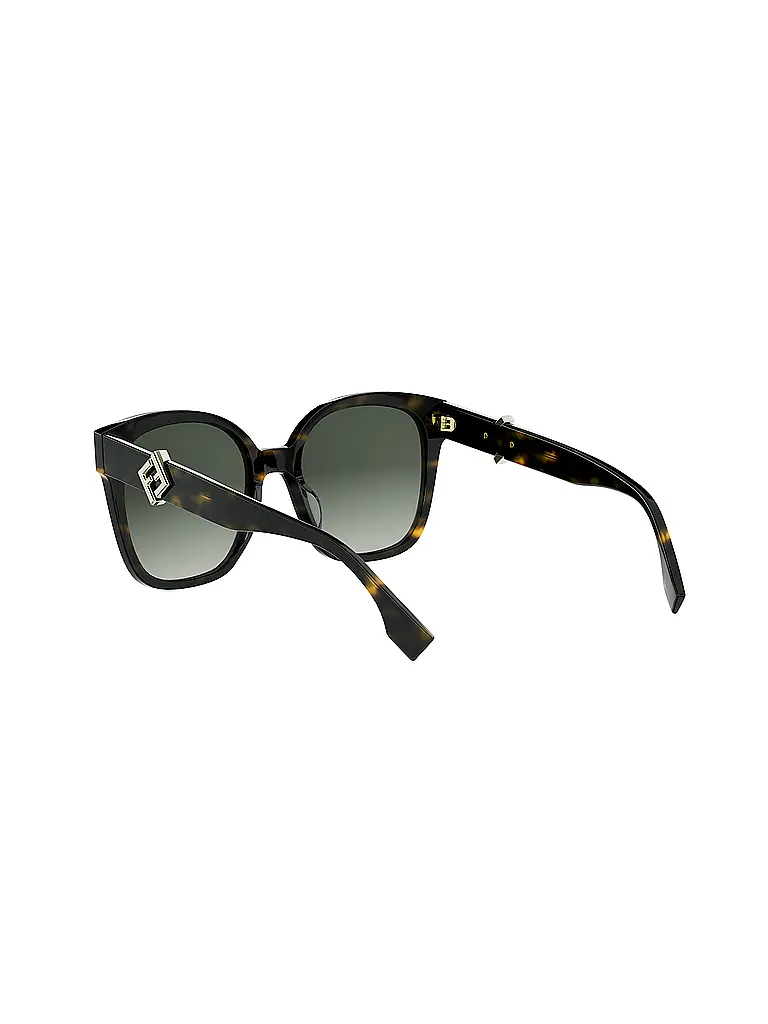 FENDI | Lunettes de soleil carrées FF Diamonds havana | 