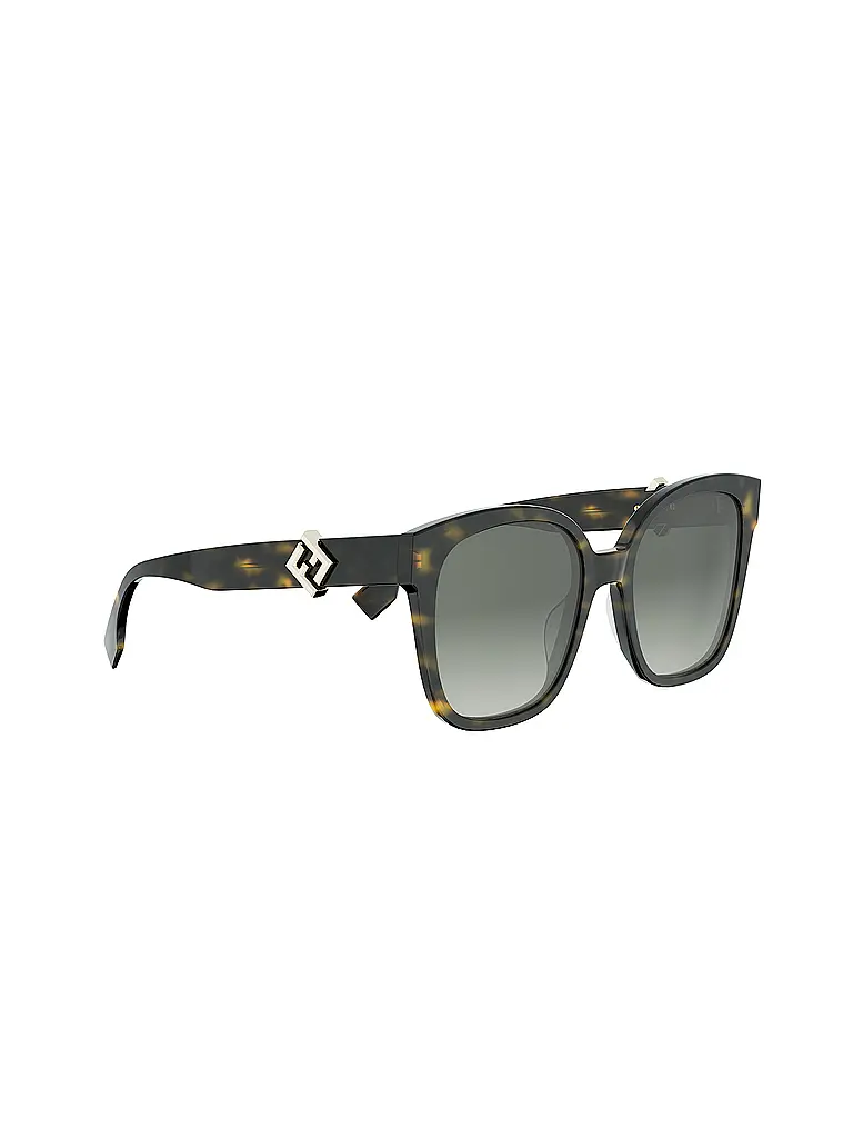 FENDI | Lunettes de soleil carrées FF Diamonds havana | 