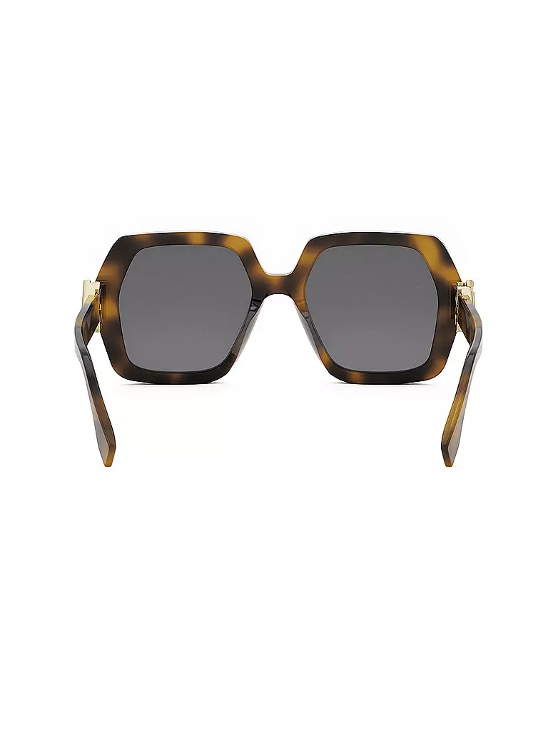 FENDI | Lunettes de soleil carrées havane FF Diamonds | 