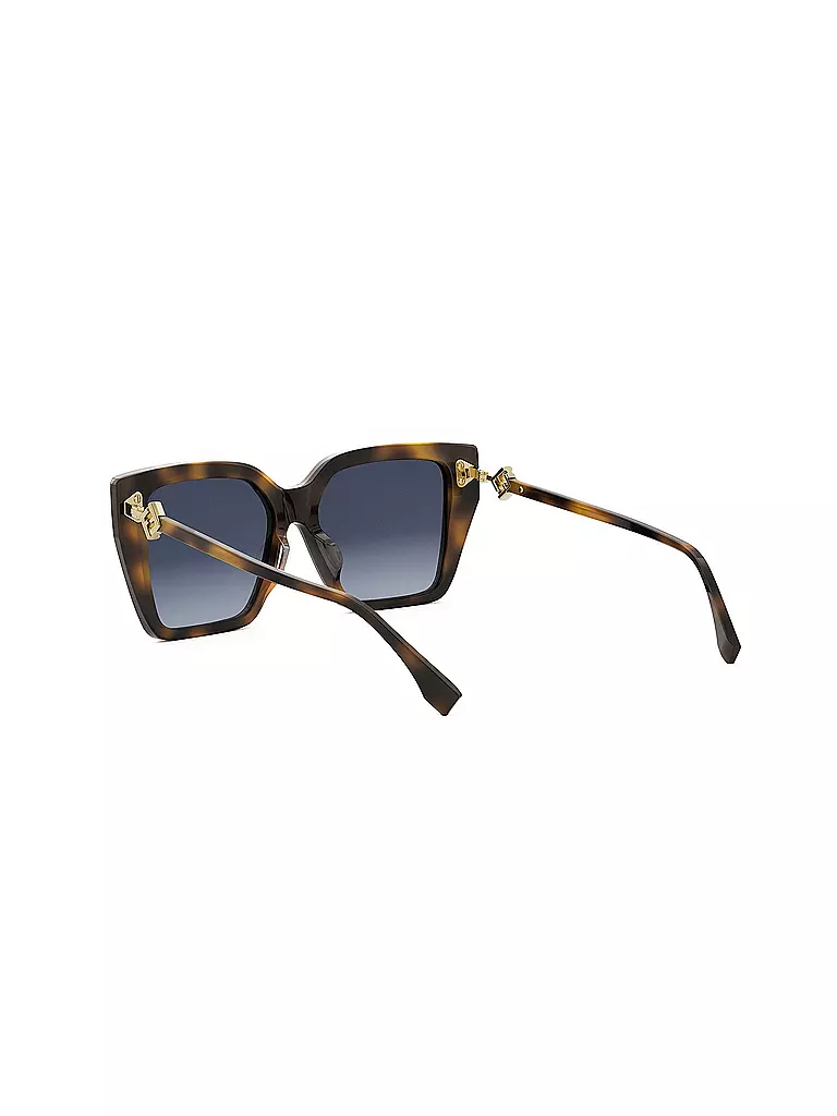 FENDI | Lunettes de soleil carrées havane FF Diamonds | 
