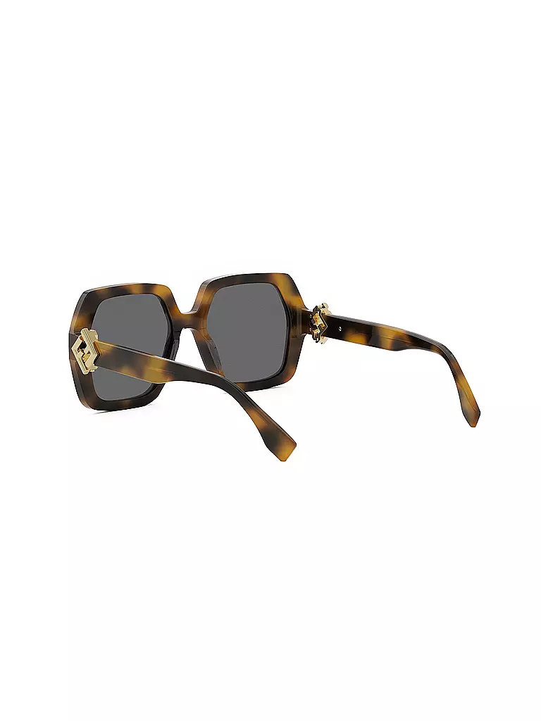 FENDI | Lunettes de soleil carrées havane FF Diamonds | 