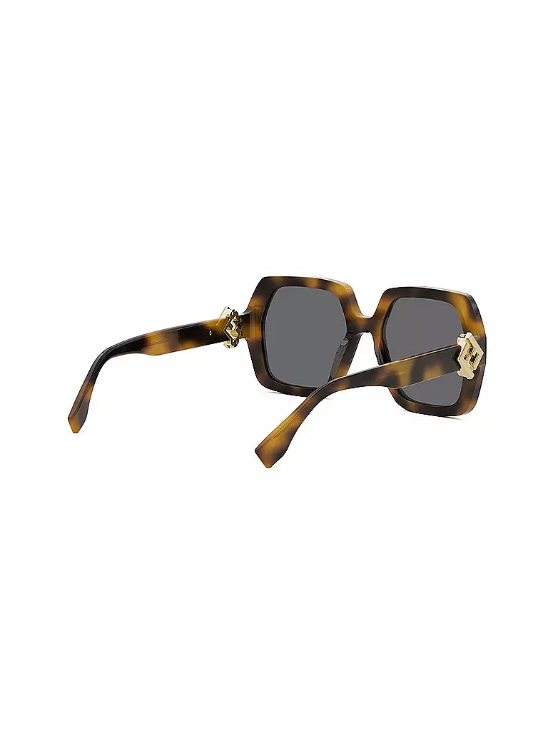 FENDI | Lunettes de soleil carrées havane FF Diamonds | 