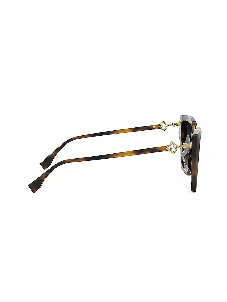 FENDI | Lunettes de soleil carrées havane FF Diamonds | 