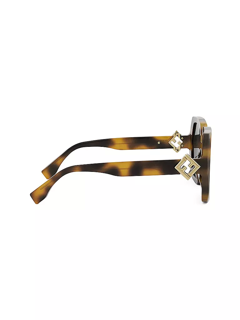 FENDI | Lunettes de soleil carrées havane FF Diamonds | 