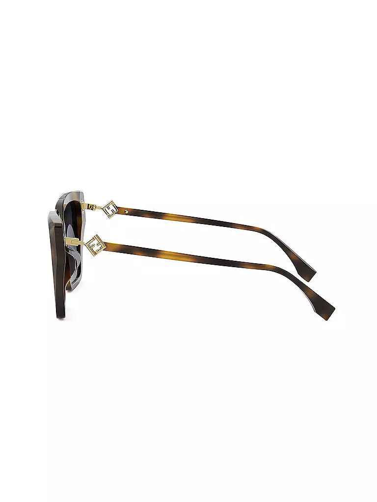 FENDI | Lunettes de soleil carrées havane FF Diamonds | 