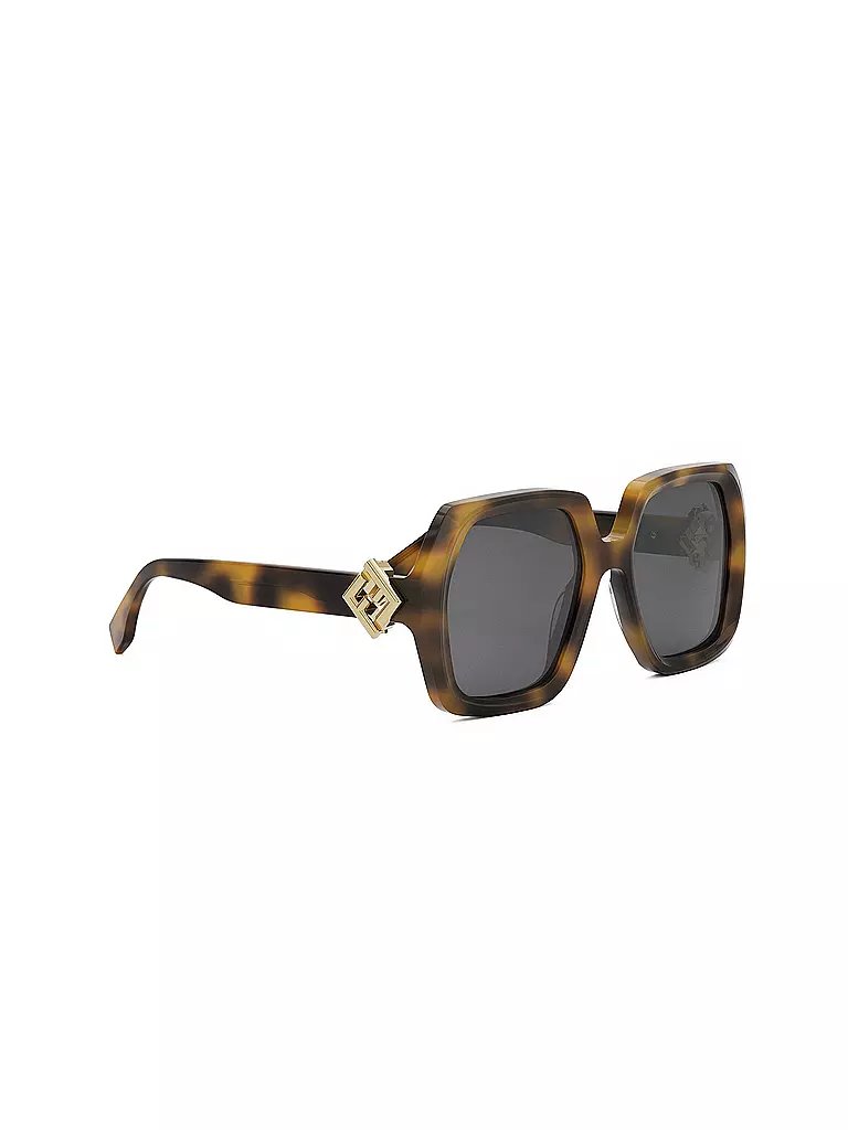 FENDI | Lunettes de soleil carrées havane FF Diamonds | 