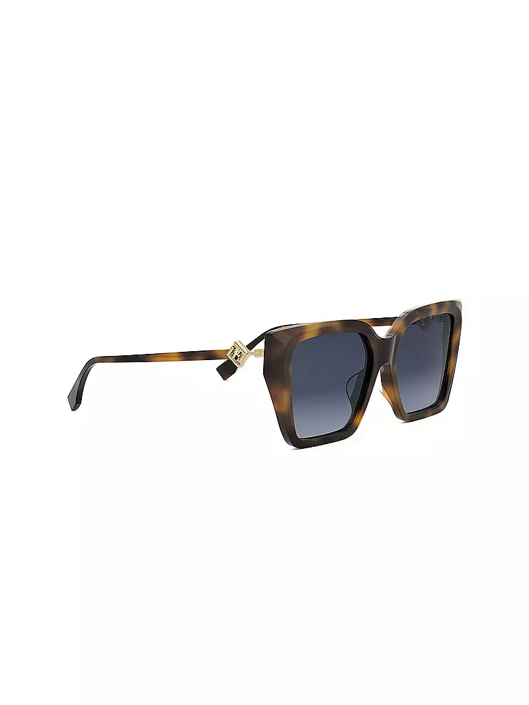 FENDI | Lunettes de soleil carrées havane FF Diamonds | 